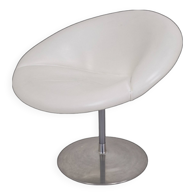 Chaise Artifort Little Globe par Pierre Paulin en cuir, années 1980