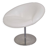Chaise Artifort Little Globe par Pierre Paulin en cuir, années 1980