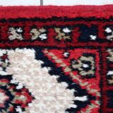 Tapis vintage du Moyen-Orient Hamadan fait main en laine – 40 x 59 cm 1970s