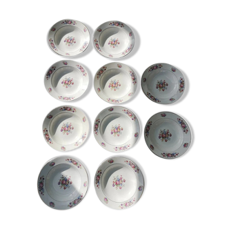 Serving 10 hollow plates from Sarreguemines