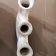 White Tadelakt Vase Morocco