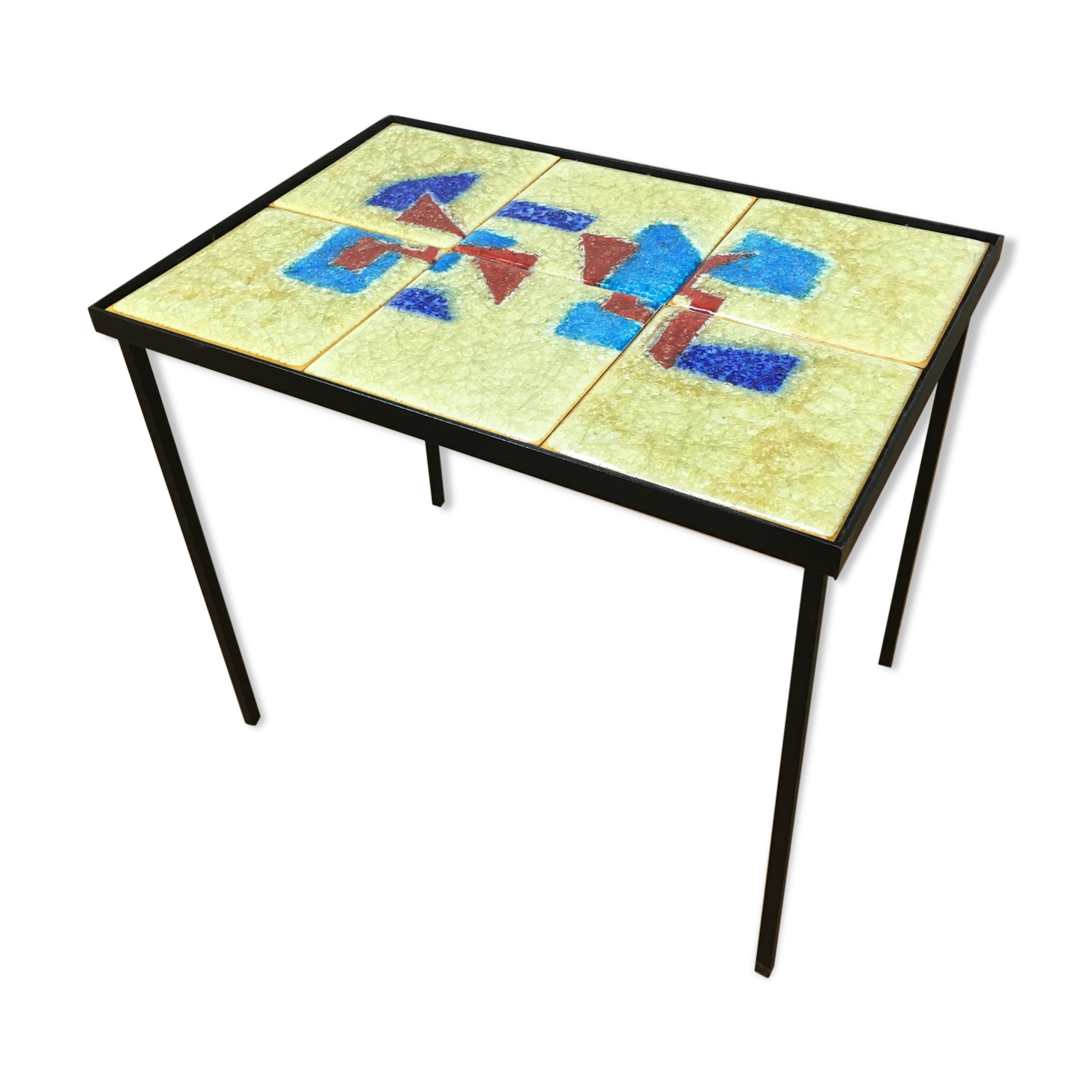 Ceramic side table 50s, modernist style