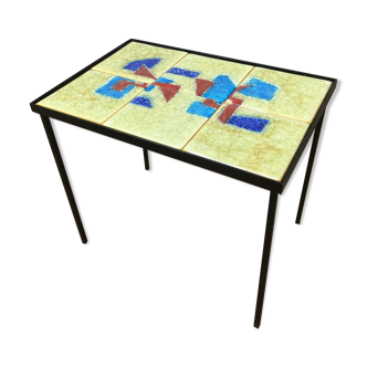 Ceramic side table 50s, modernist style