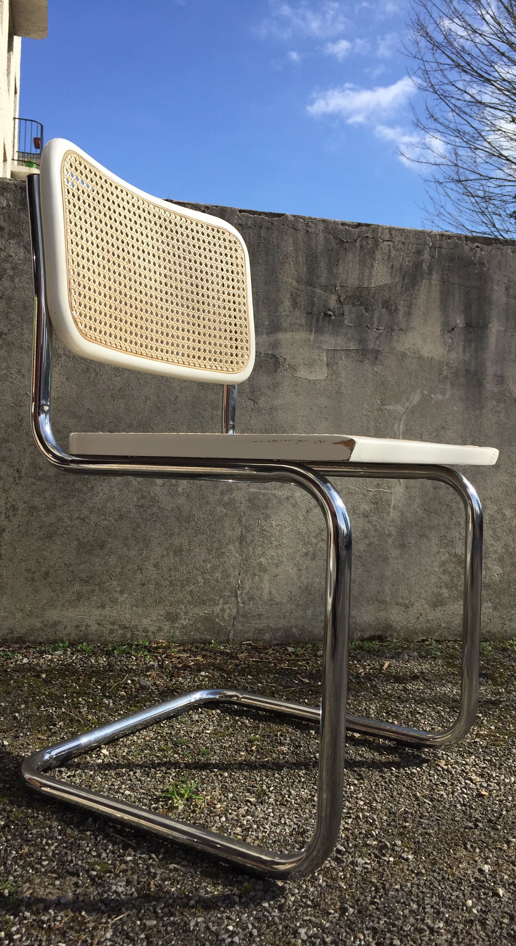 Chaise Marcel Breuer blanche