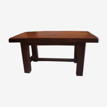 Brutalist solid wood coffee table