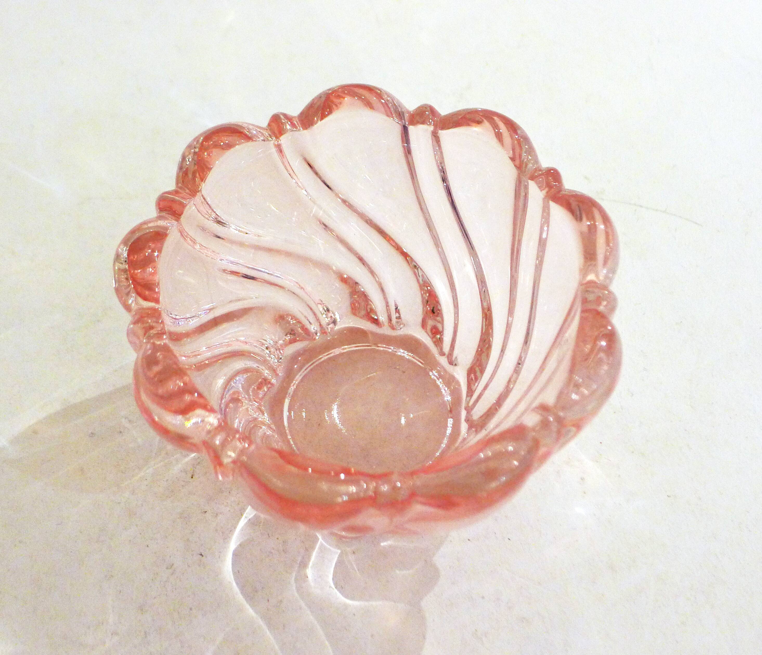 Twisted pink ashtray