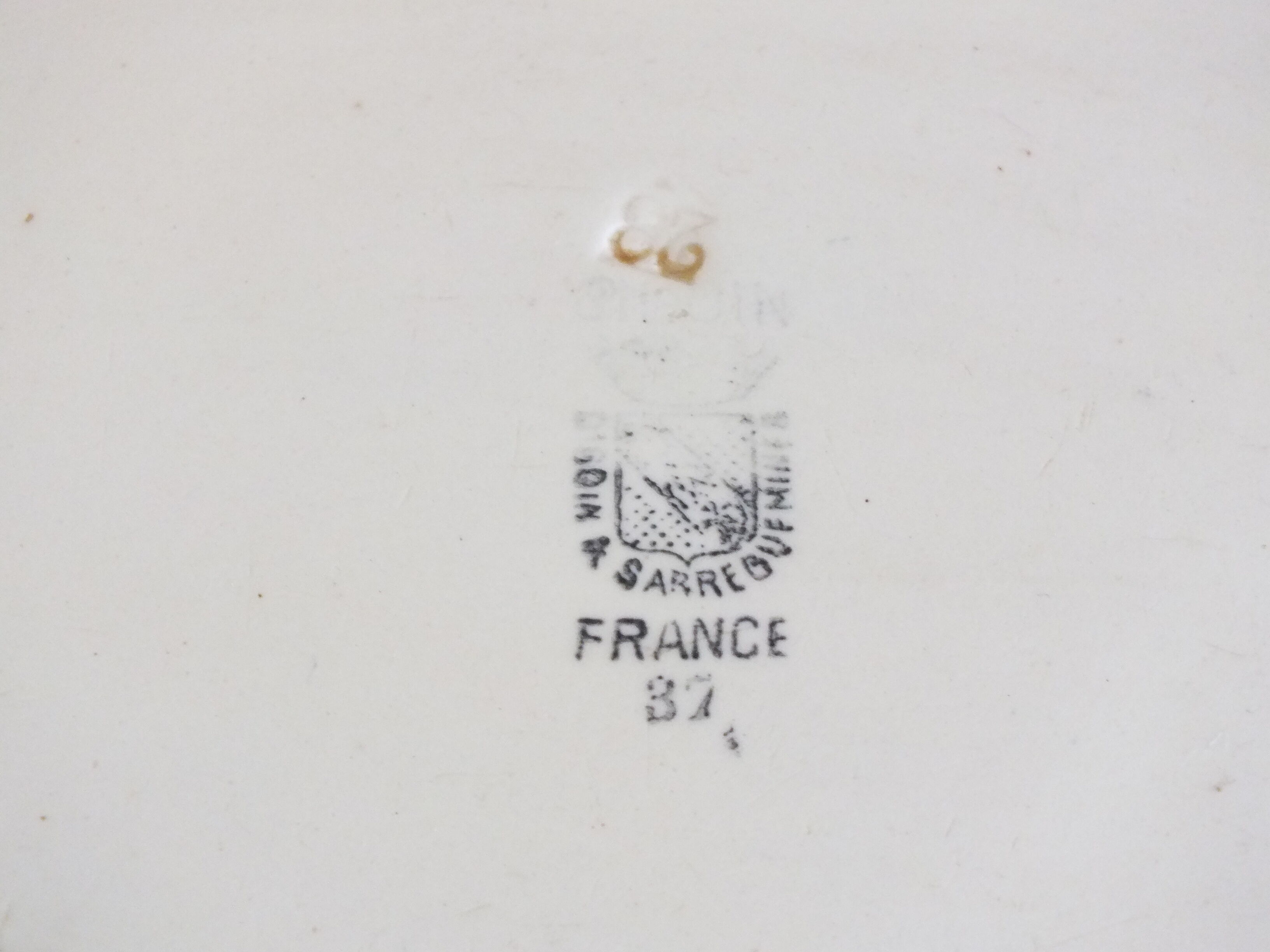 Old trivia Sarreguemines and Digoin - Rose Bleue