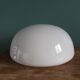 Half globe opaline ceiling light, diameter 20 cm, with base