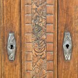 Buffet en bois massif Art Déco des années 1930