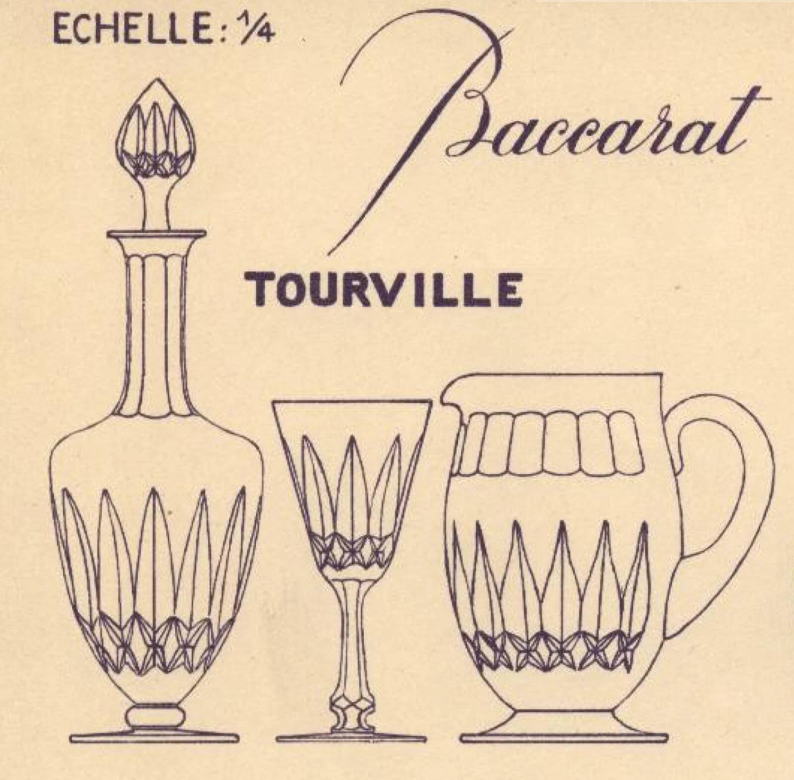 Small Baccarat carafe model Tourville #1