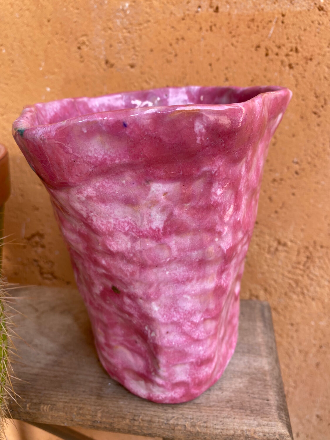 Glazed ceramic vase