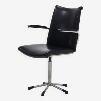 Chaise de bureau pivotante design néerlandais par Gebroeders De Wit 1960