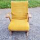 Sleigh armchair of the 40s/50s in oak