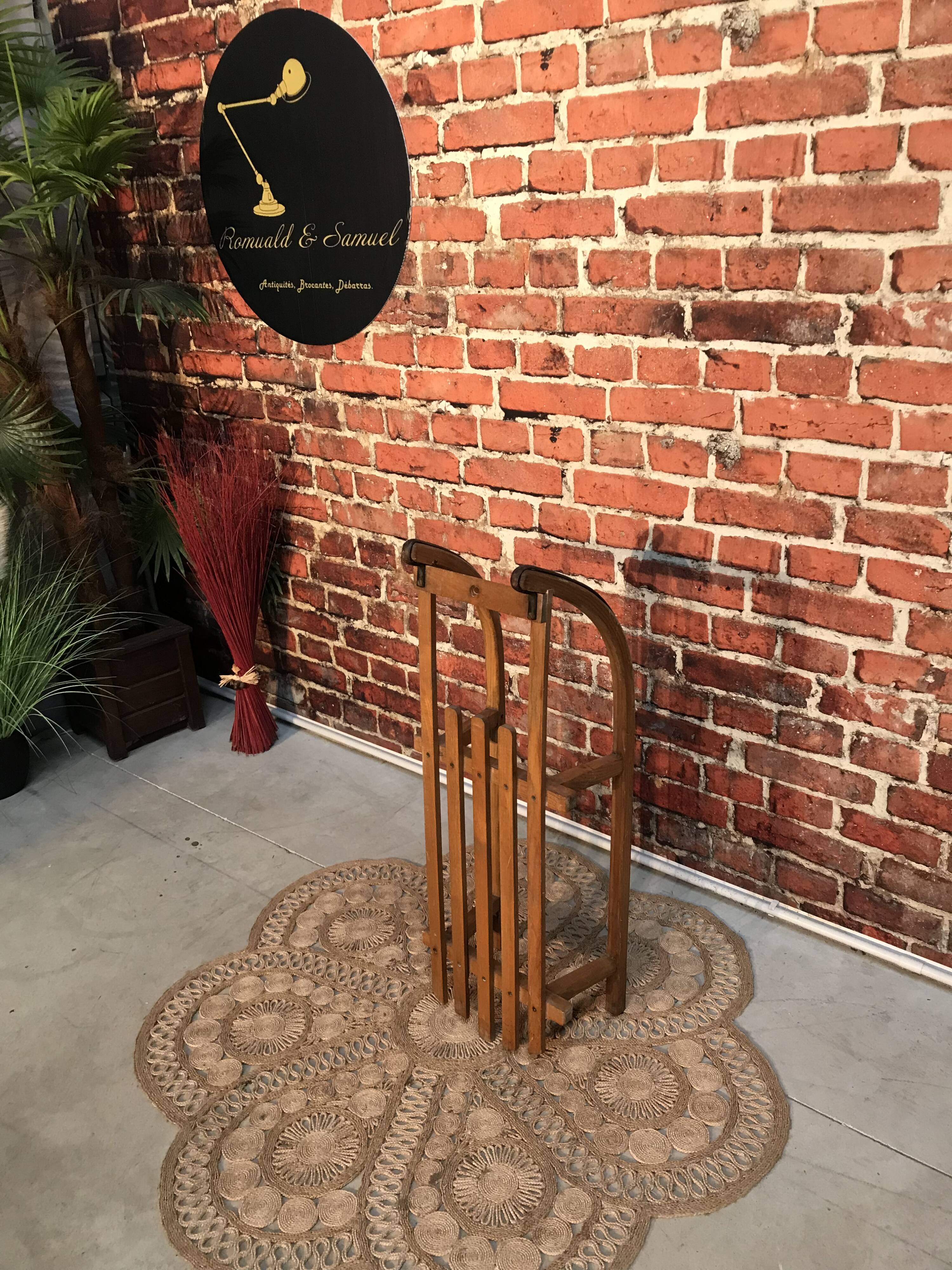 Wooden toboggan