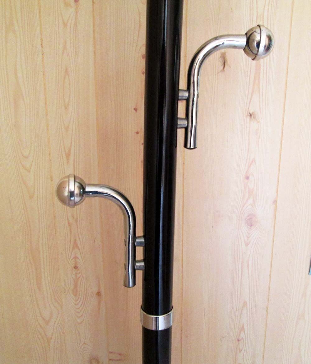 Vintage coat rack on foot