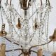 Bronze 8-Light Chandelier with Crystal Pendants