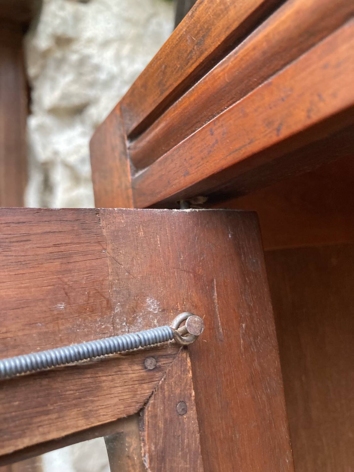 Vintage glass-fronted cabinet
