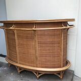 Vintage rattan bar