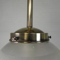 Art Deco pendant light with 12-sided glass ball, 1930s