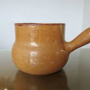 Flower pot, Vallauris ceramic frying pan signed 1950