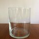 Large cylindrical vase in blown glass