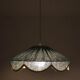 Suspension in a solid floral shape Cosette "mineral blue"