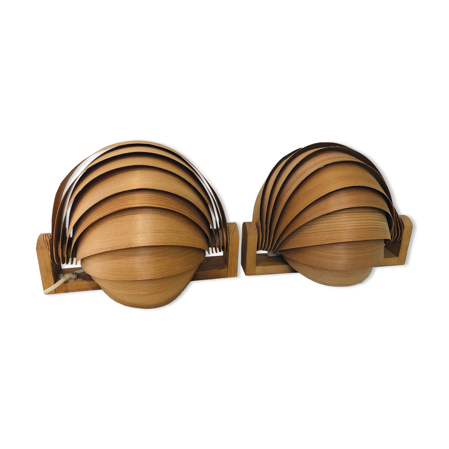 Paire d’appliques scandinaves Hans Agne Jakobsson, 1970