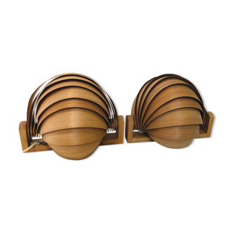 Pair of sconces Scandinavian Hans Agne Jakobsson, 1970