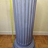 Monumental Ionic column foot in painted wood, 96 cm
