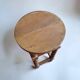 Wooden turned gueridon side table — Charles Dudouyt style — 1930s