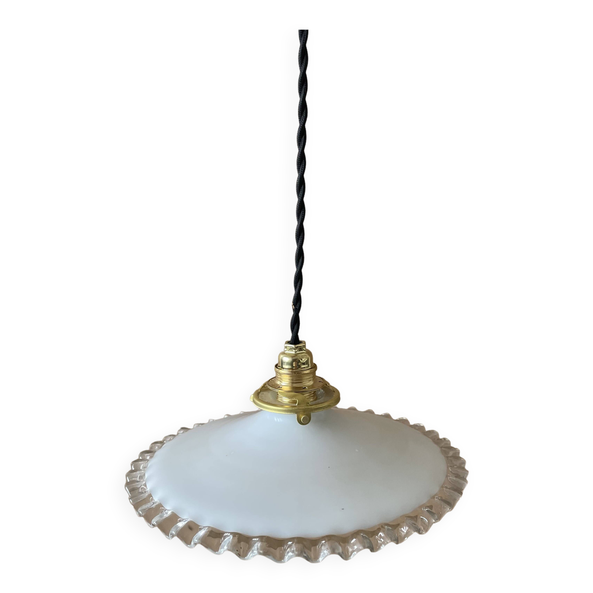 Old opaline pendant light