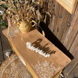 curry mandala shell toy chest / entryway bench