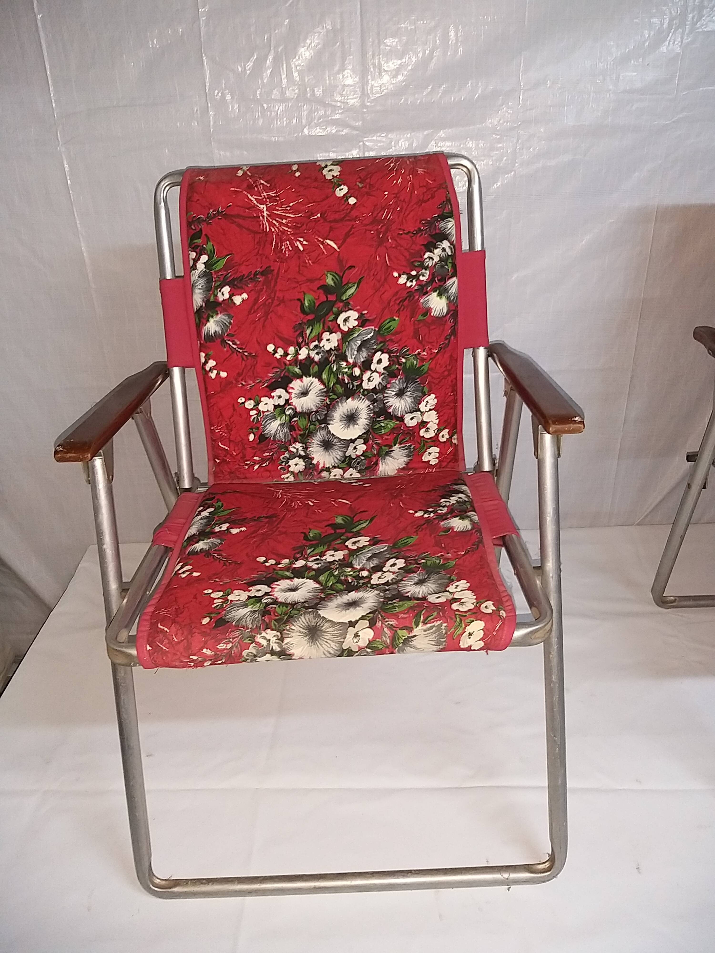 2 vintage camping chairs