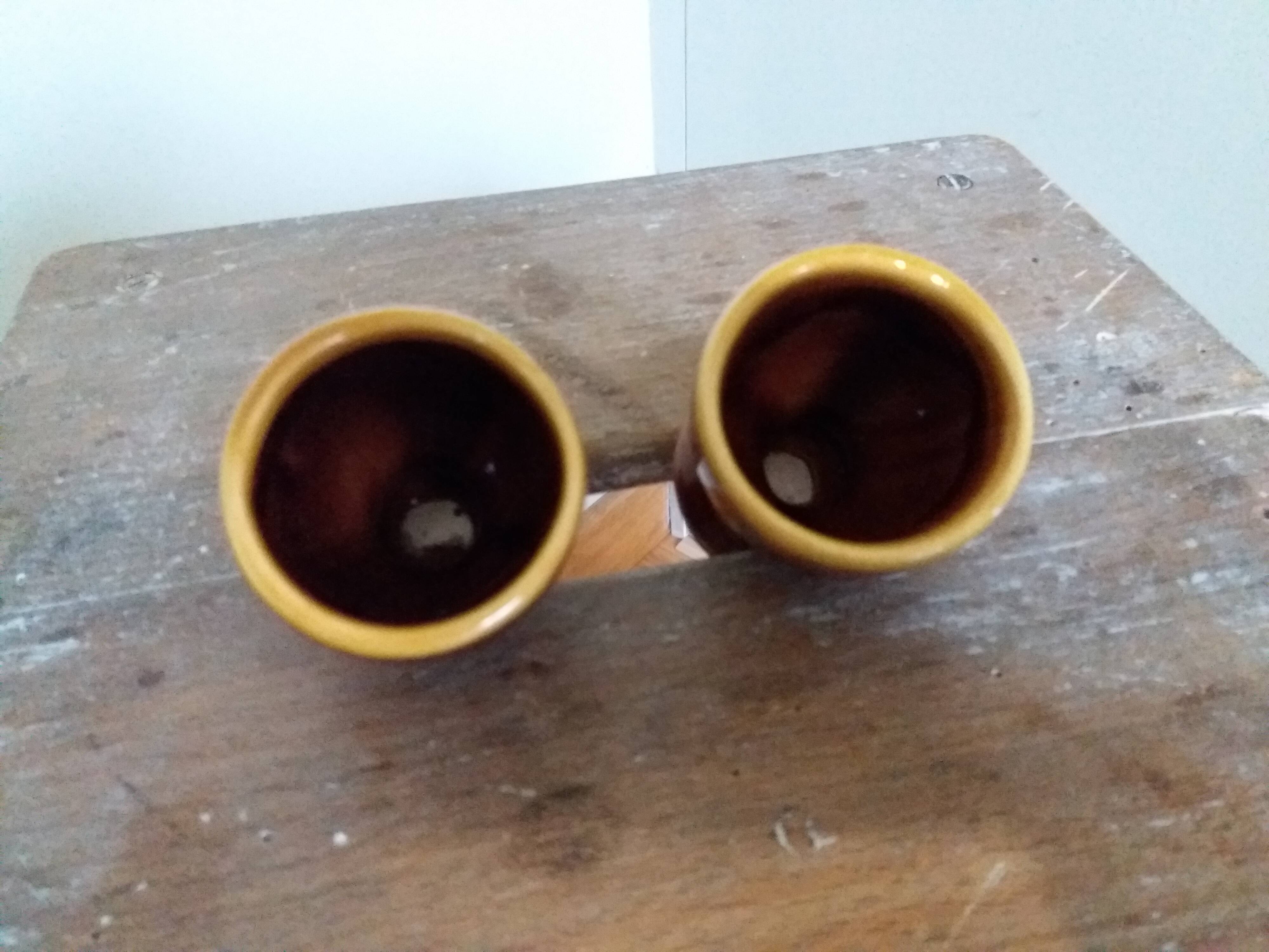 Coquetiers céramique flammée