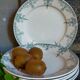 Six old plates iron earth of lunéville model lugano late nineteenth