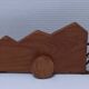 XL wooden crocodile sculpture