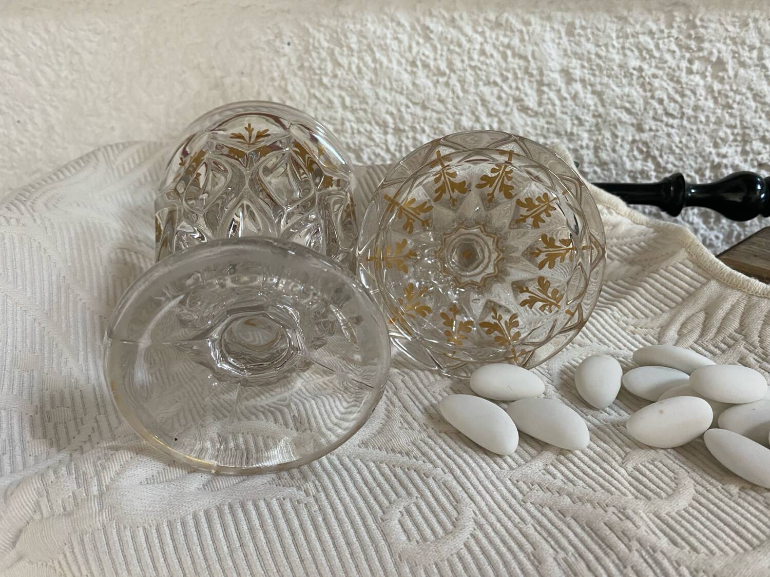 Drageoir ou bonbonnière en cristal ancien