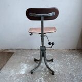 Chaise bienaise Ptt réglable année 50