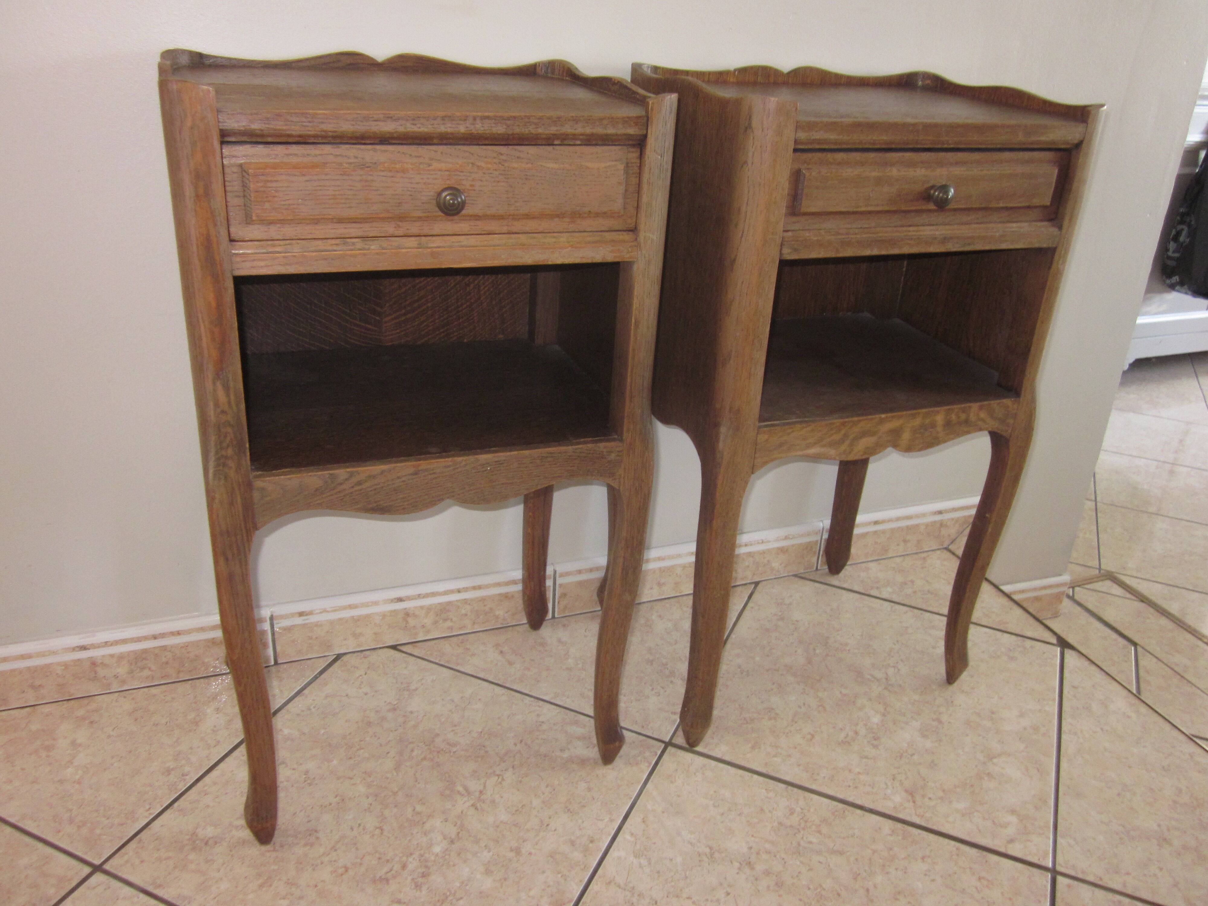 Old style bedside pair