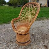 Emmanuelle wicker armchair