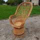 Emmanuelle wicker armchair