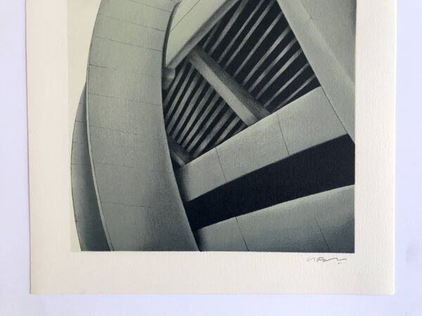 A. le foll, parc des princes, 1978. lithographie originale signée au crayon