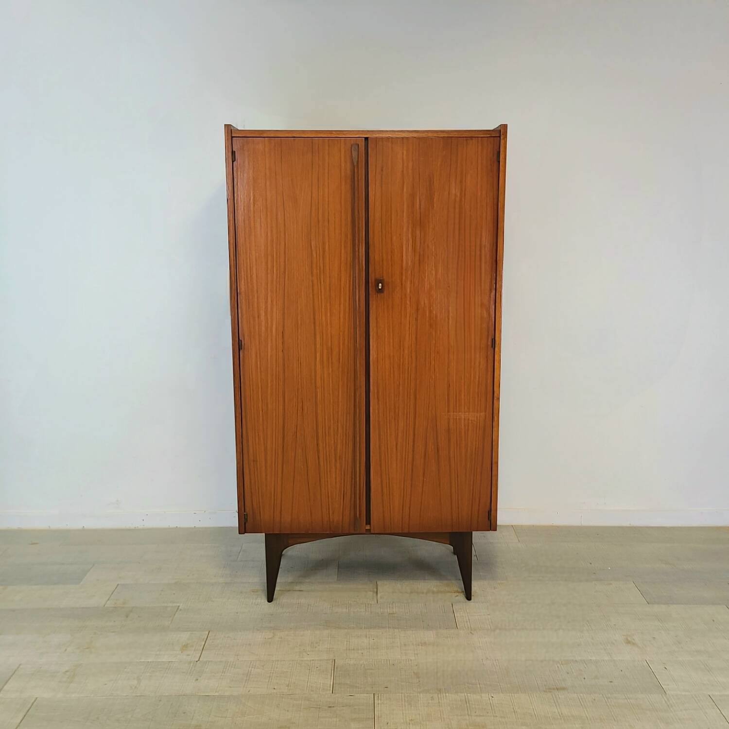 Vintage 1960s Scandinavian teak bookcase cabinet