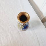 Petit Vase Cloisonné avec base en bois d'ébène