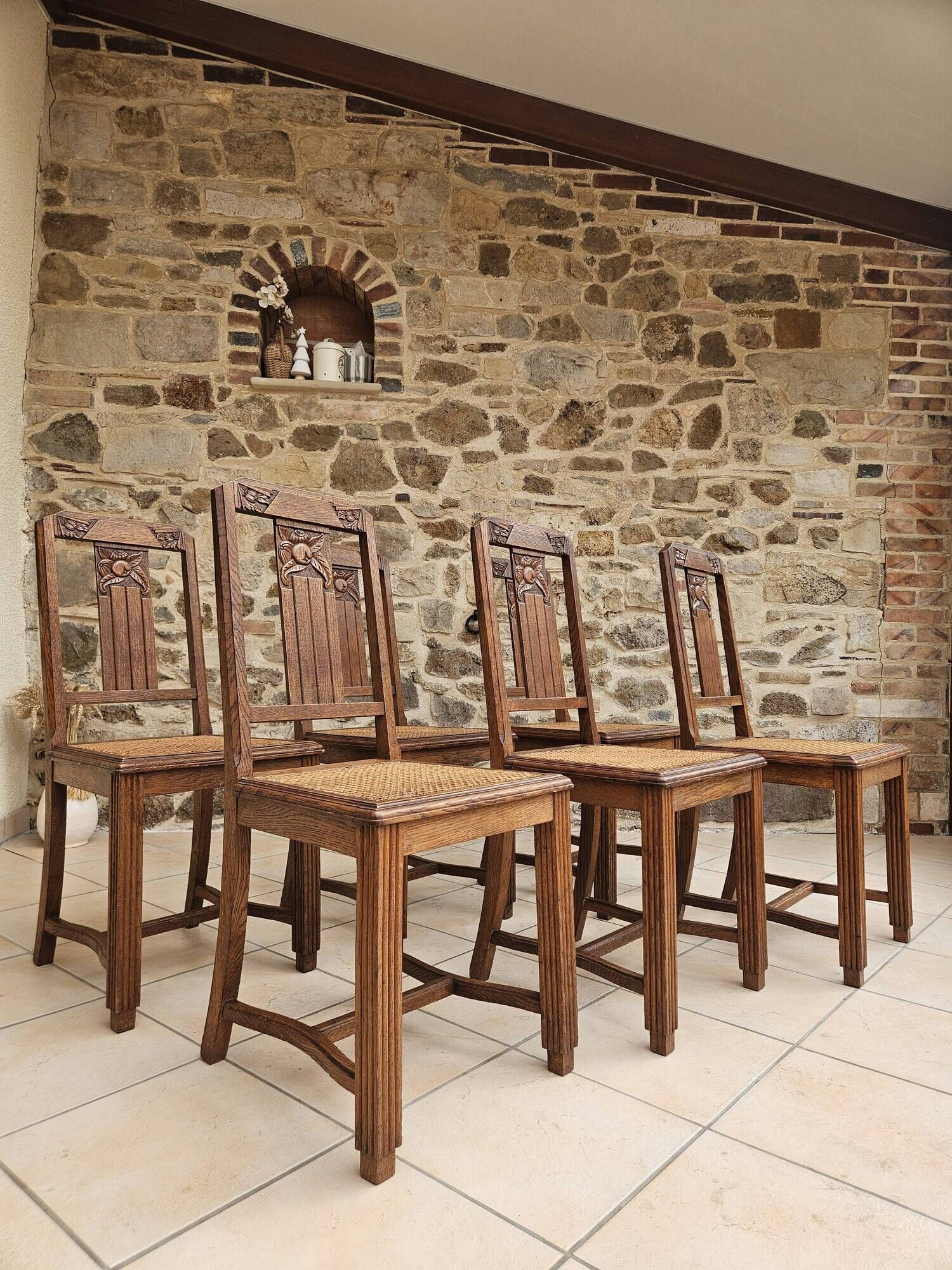 6 chaises art déco