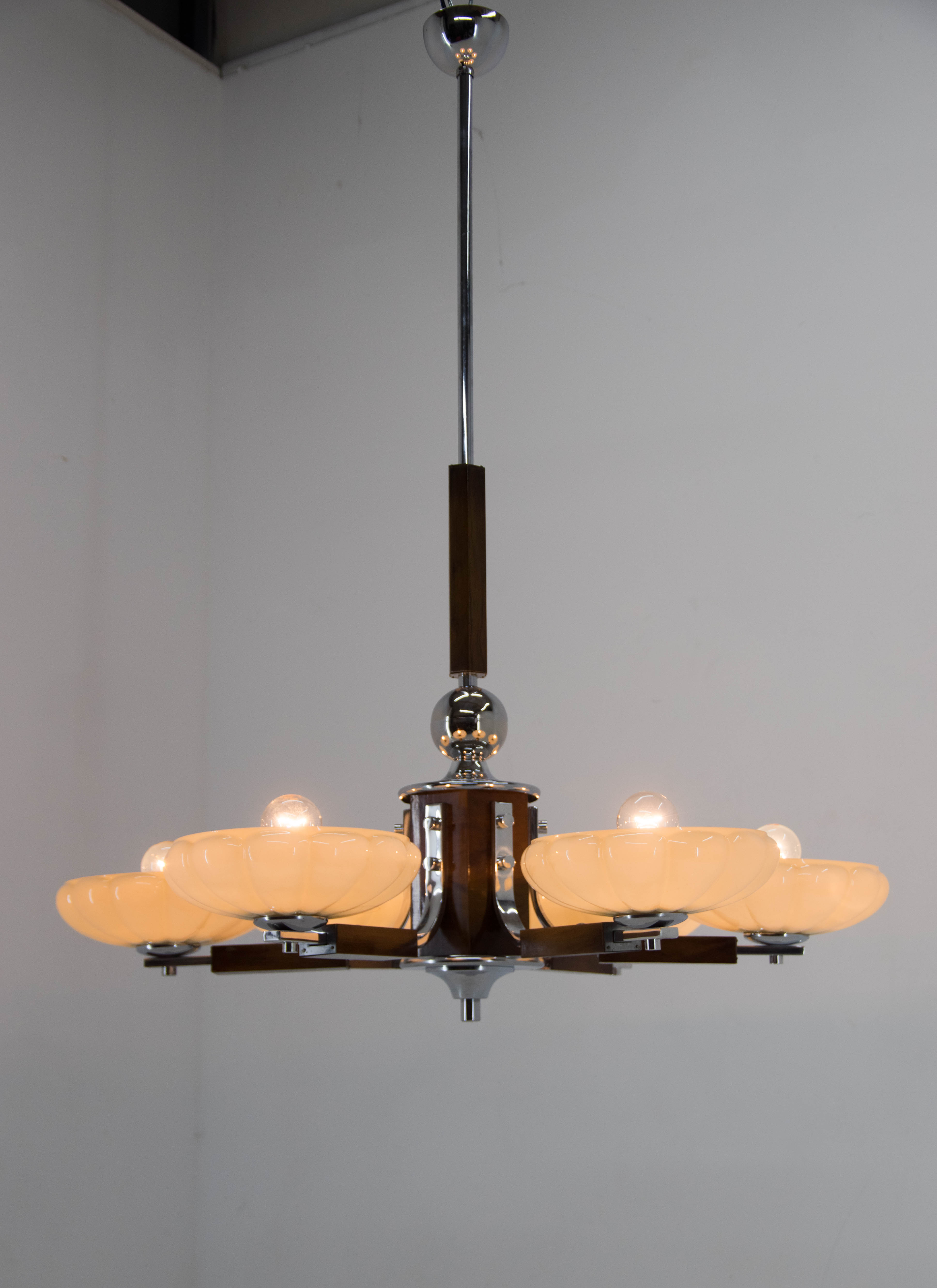 Art deco chandelier, 1930s