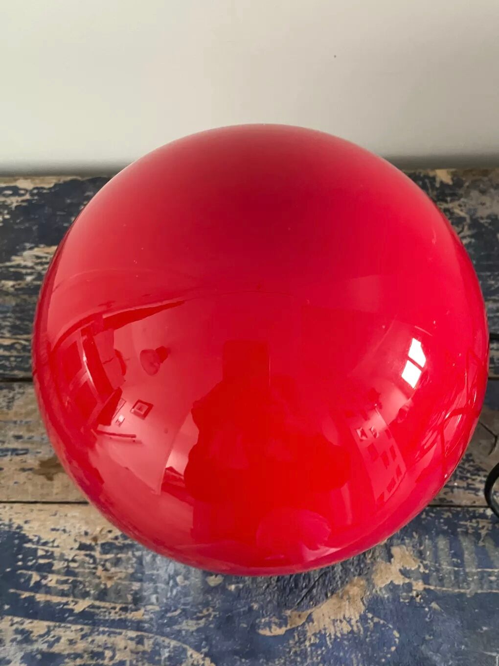 Lampe champignon tactile rouge ovni