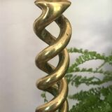 Pair of bronze candle holders 35cm