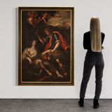 17th century painting, the baptism of Clorinda