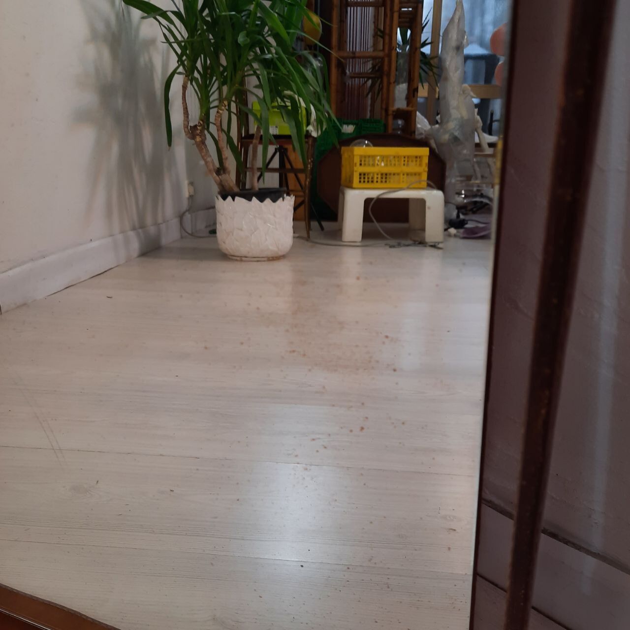 Miroir vintage de forme carrée  65x65 cm